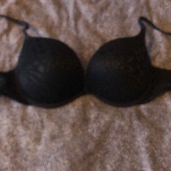 La Senza Black w/Lacy overlay Bra 34C
